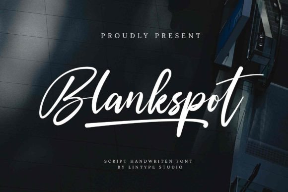 Blankspot: A Handwritten Script Font for Modern Branding