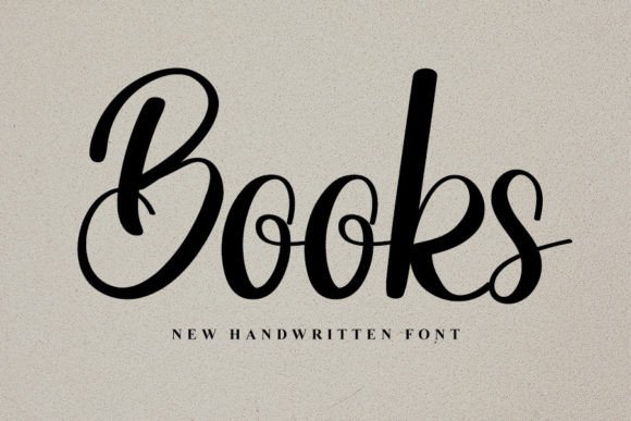 Books Font: A Handwritten Charm for Creative Projects