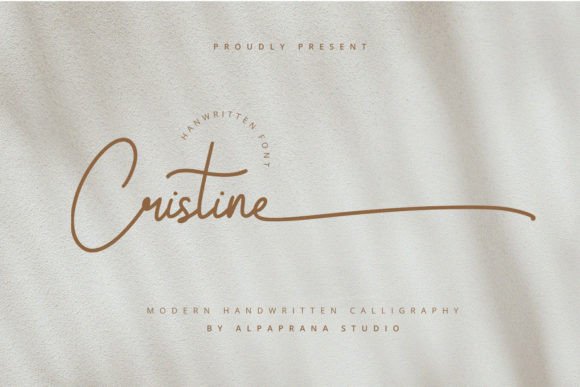 Cristine: A Handwritten Typeface for Modern Editorial Design