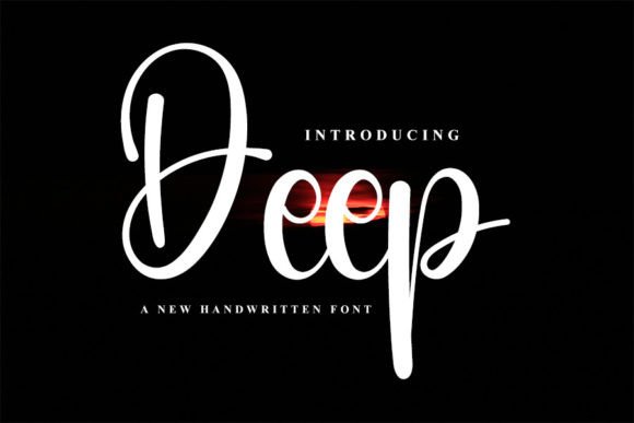 Deep: A Handwritten Font for Editorial Elegance