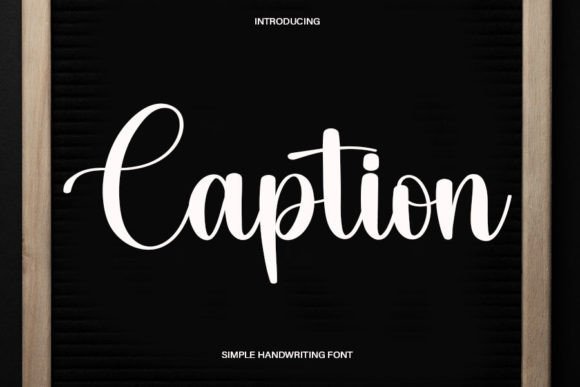Enhance Your Editorial Design with the Caption Handwritten Font