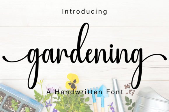 Gardening Font for Campaign Creatives