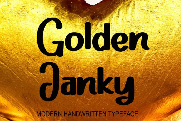 Golden Janky: A Handwritten Script Font for Editorial Design