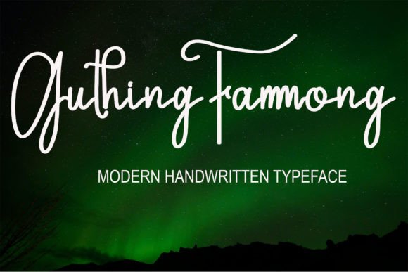 Guthing Fammong: A Handwritten Script Font for Digital Branding