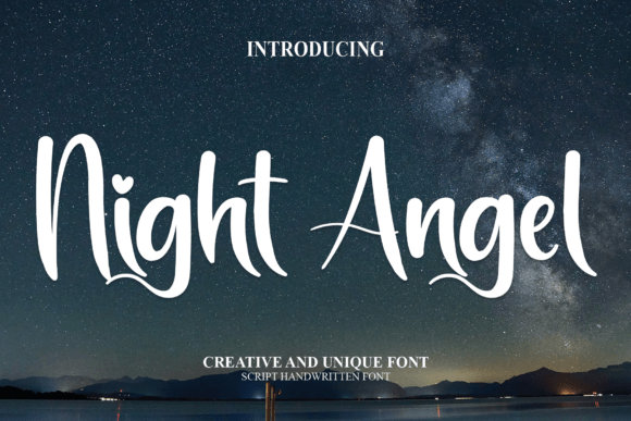 Introducing Night Angel: A Stylish Script Font for Campaign Design