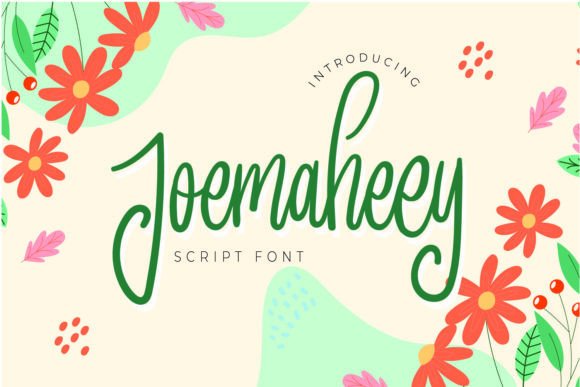 Joemaheey: A Playful Script Typeface for Editorial Design