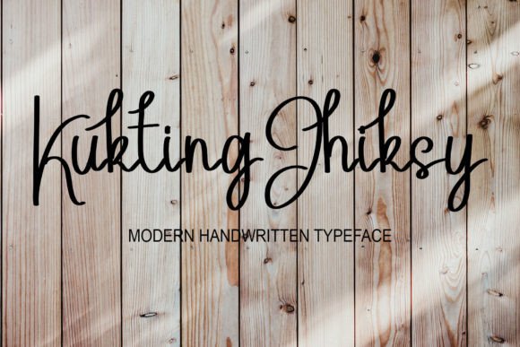 Kukting Jhiksy – A Handwritten Font for Digital Branding