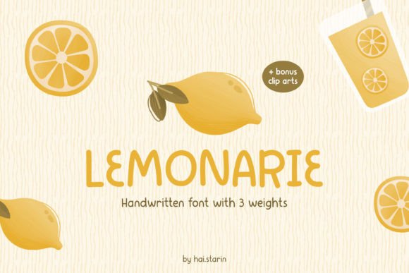 Lemonarie: A Handwritten Font for Creative Makers