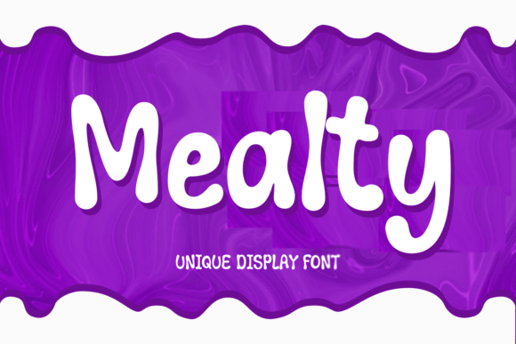 Mealty: A Cool Display Font for Handmade Creations