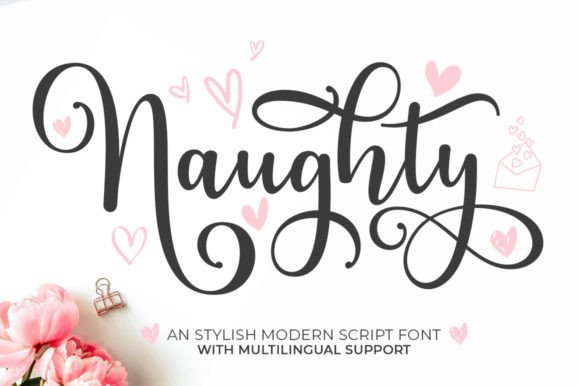 Naughty Typeface: The Perfect Script Amp for Brand Identity