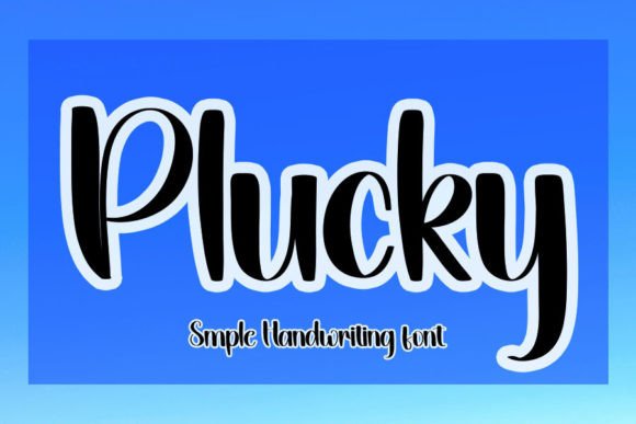 Plucky: The Handwritten Typeface for Modern Web Design