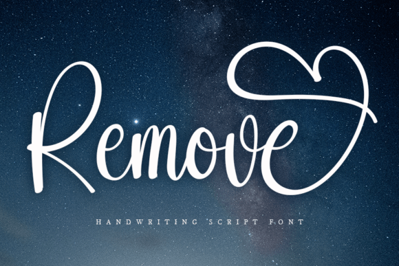 Remove Font for Handmade Creations