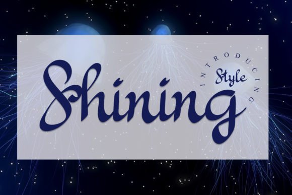 Shining Font for Handmade and Commercial Designs