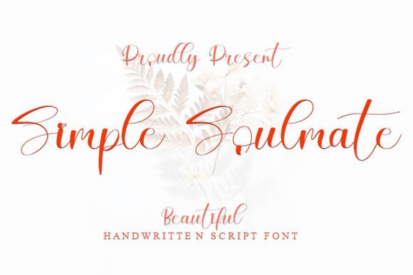 Simple Soulmate: A Romantic Font for Web Design