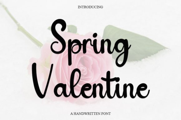Spring Valentine Font for Campaign Creatives