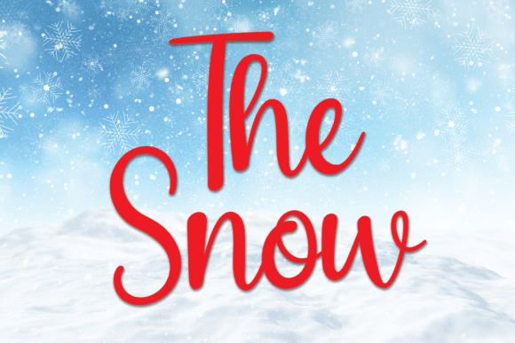 The Snow: A Handwritten Font for Crafting Joyful Designs