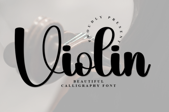 Violin Script Font for Editorial Design