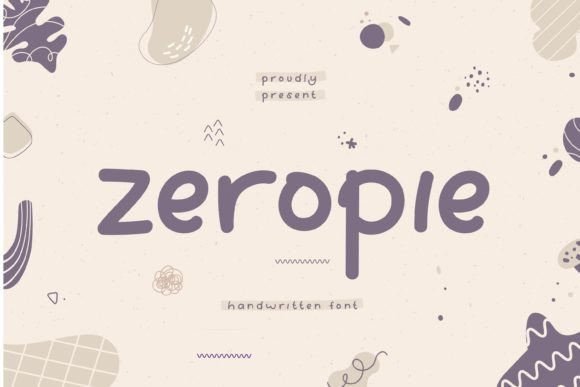 Zeropie: A Handwritten Font for Web Design